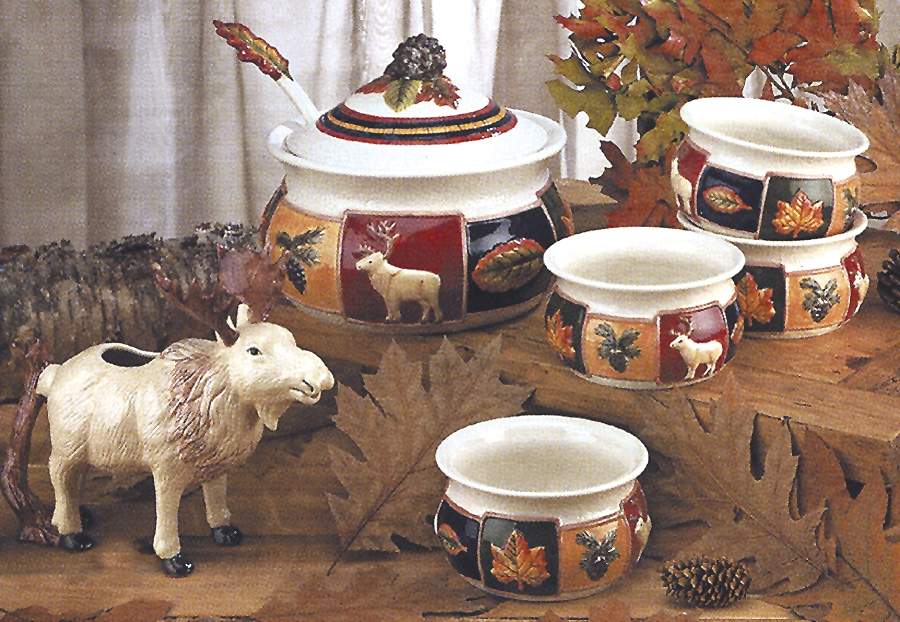 Northern Nights (Decal) Tureen & Lid w/Ladle by American Atelier-1