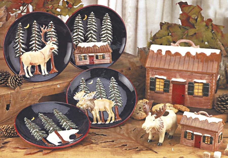 Northern Nights (Decal) Cookie Jar & Lid by American Atelier-1
