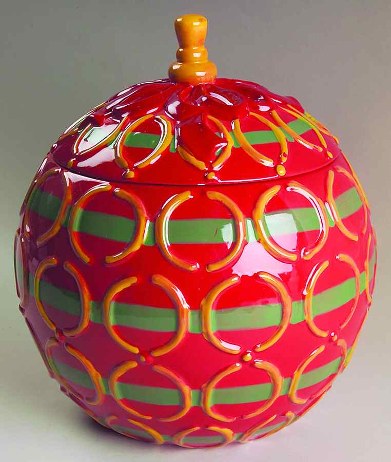 Christmas Ornaments Figural Cookie Jar & Lid by American Atelier-1