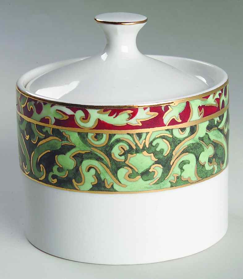 Christmas Ornaments Sugar Bowl & Lid by American Atelier-1