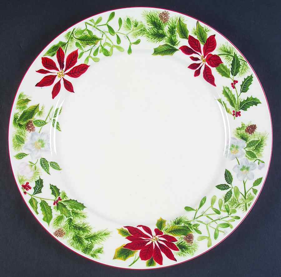 Holiday Floral 12" Chop Plate (Round Platter) by American Atelier-1