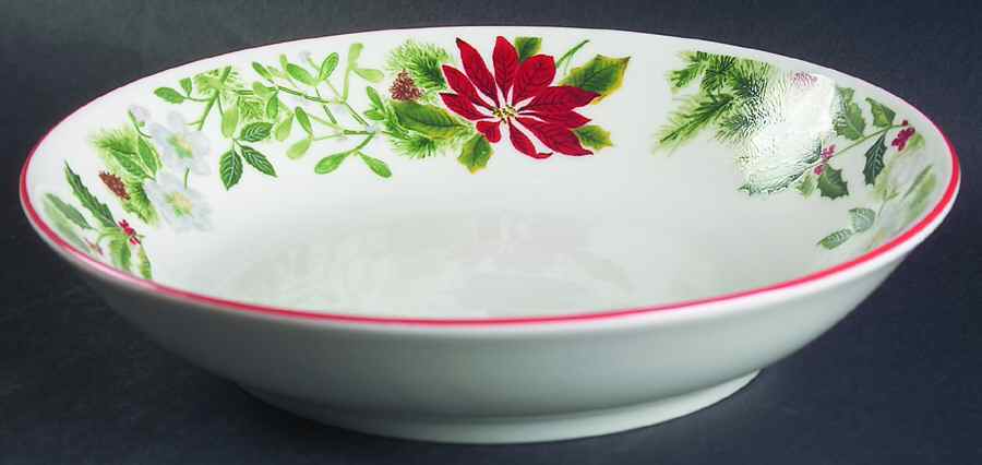 Holiday Floral Coupe Soup Bowl by American Atelier-1