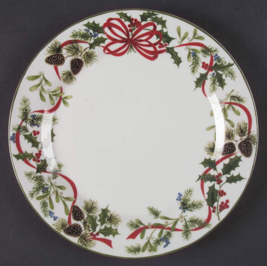 Christmas Woodland Dinner Plate by American Atelier-1