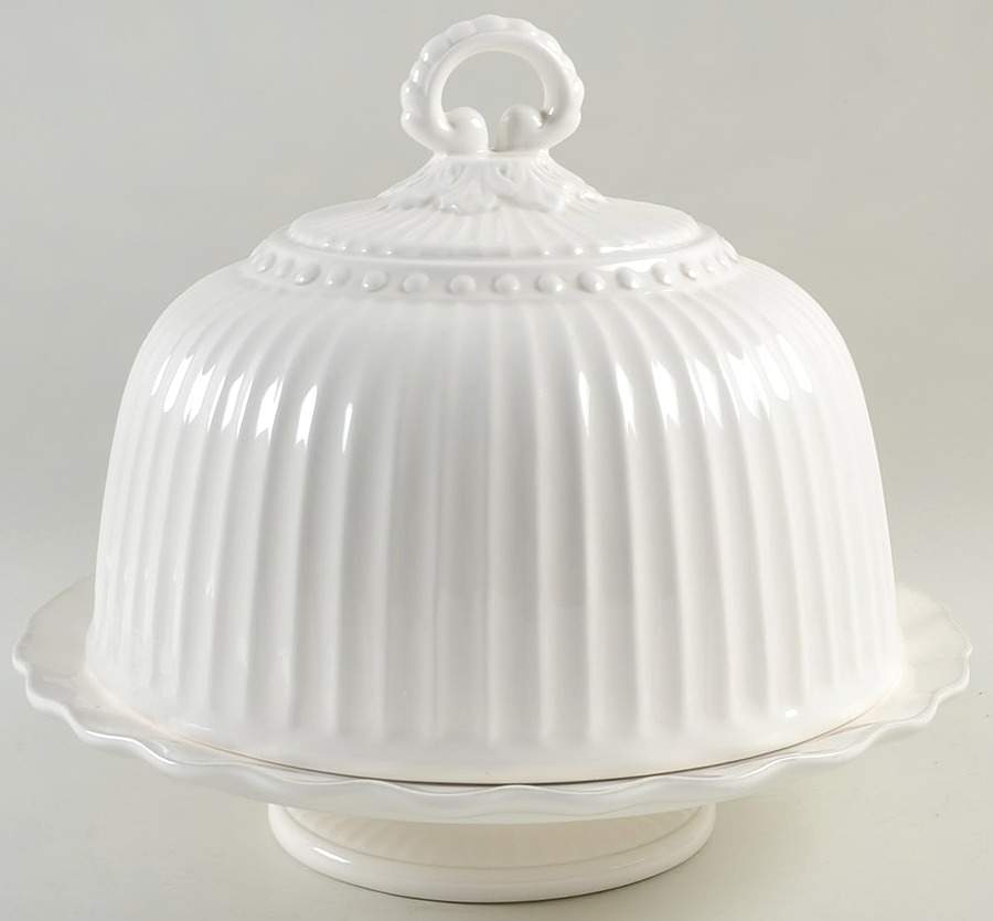 Baroque 13" Diameter Pedestal Cake Stand & Dome by American Atelier-1