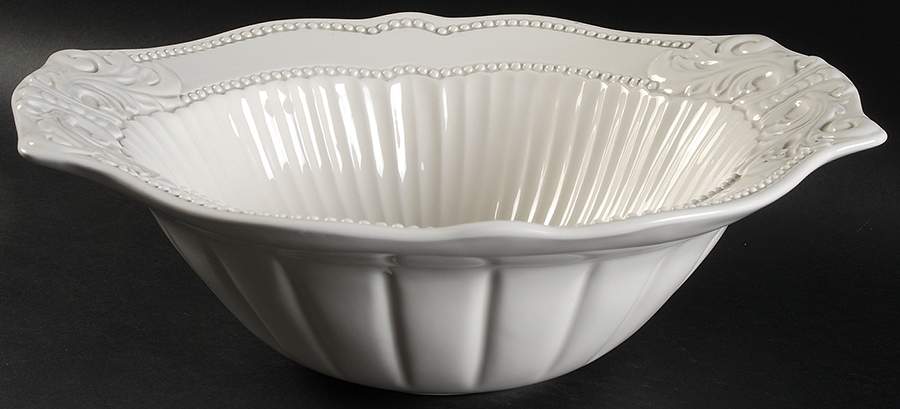 Baroque 13" Large Salad Serving Bowl by American Atelier-1