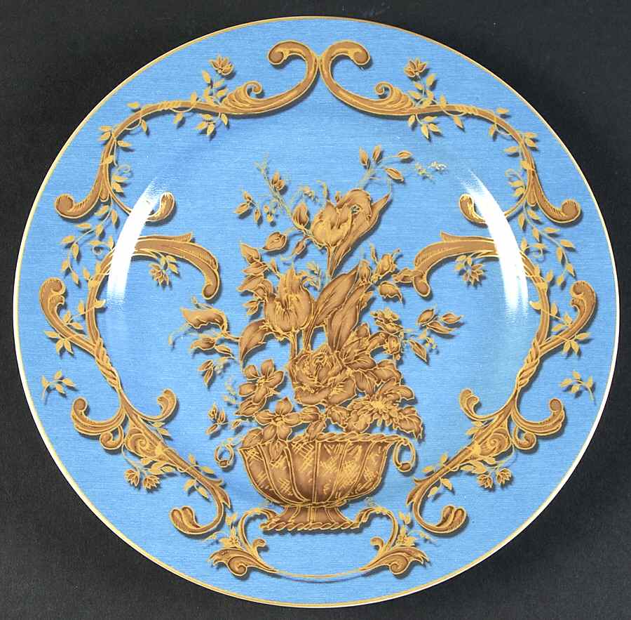 Blue Jardiniere Salad Plate by American Atelier-1