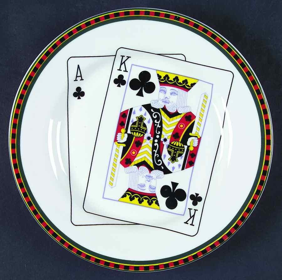 Casino Salad Plate by American Atelier-1