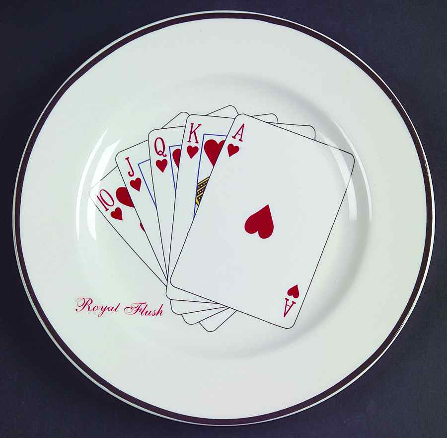 Casino Royale Salad Plate by American Atelier-1