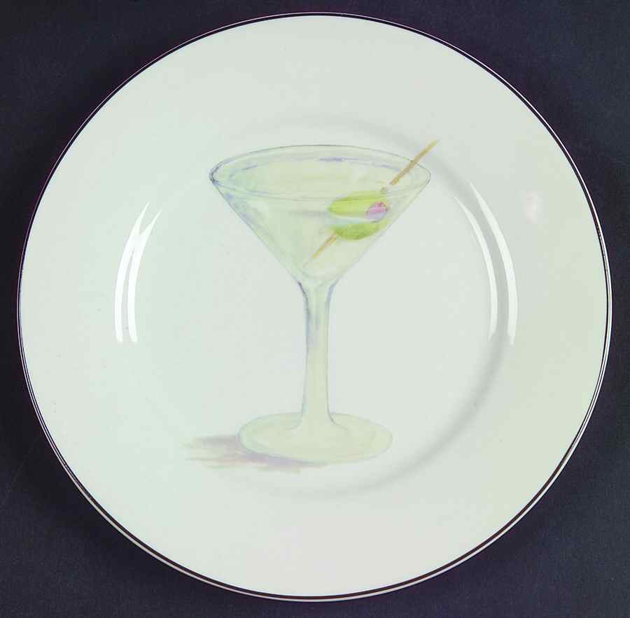 Cocktails Canape Plate by American Atelier-1