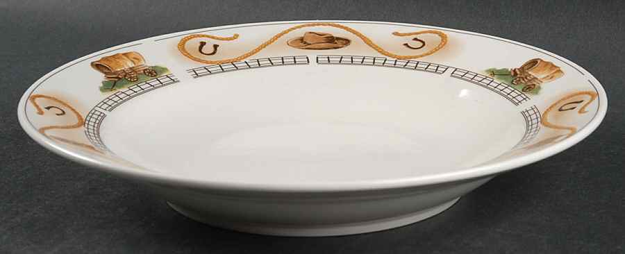 Cowboy Large Rim Soup Bowl by American Atelier-1