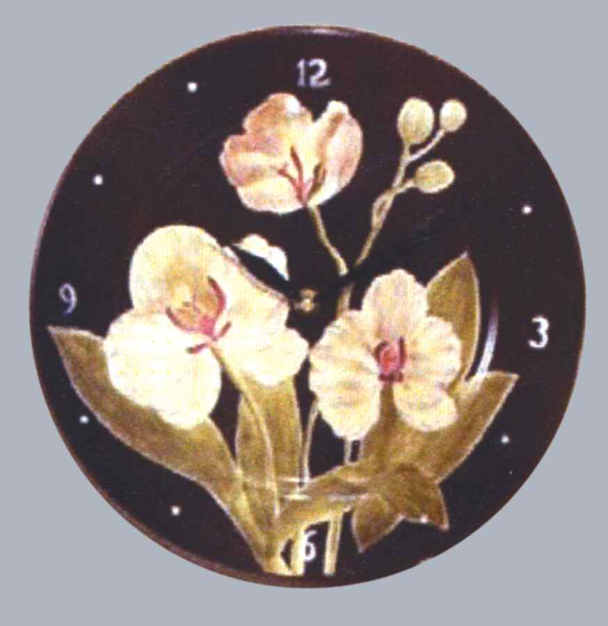 Floral Ecstacy Clock Plate by American Atelier-1