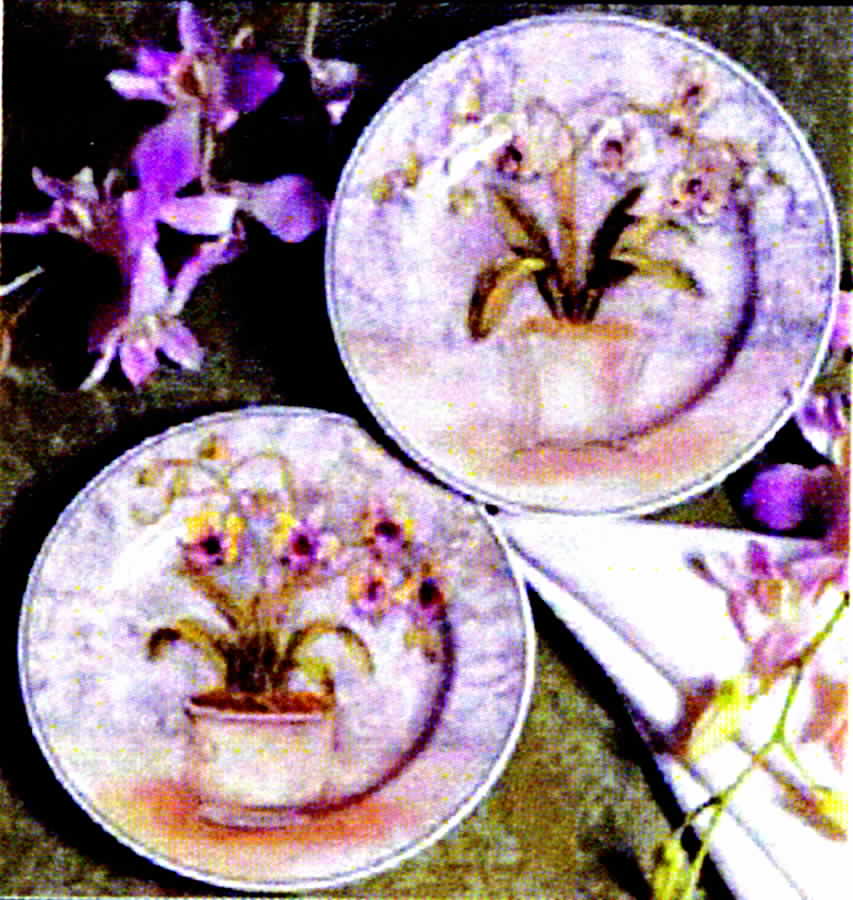 Floral Jardin (Round, Smooth) Clock Plate by American Atelier-1