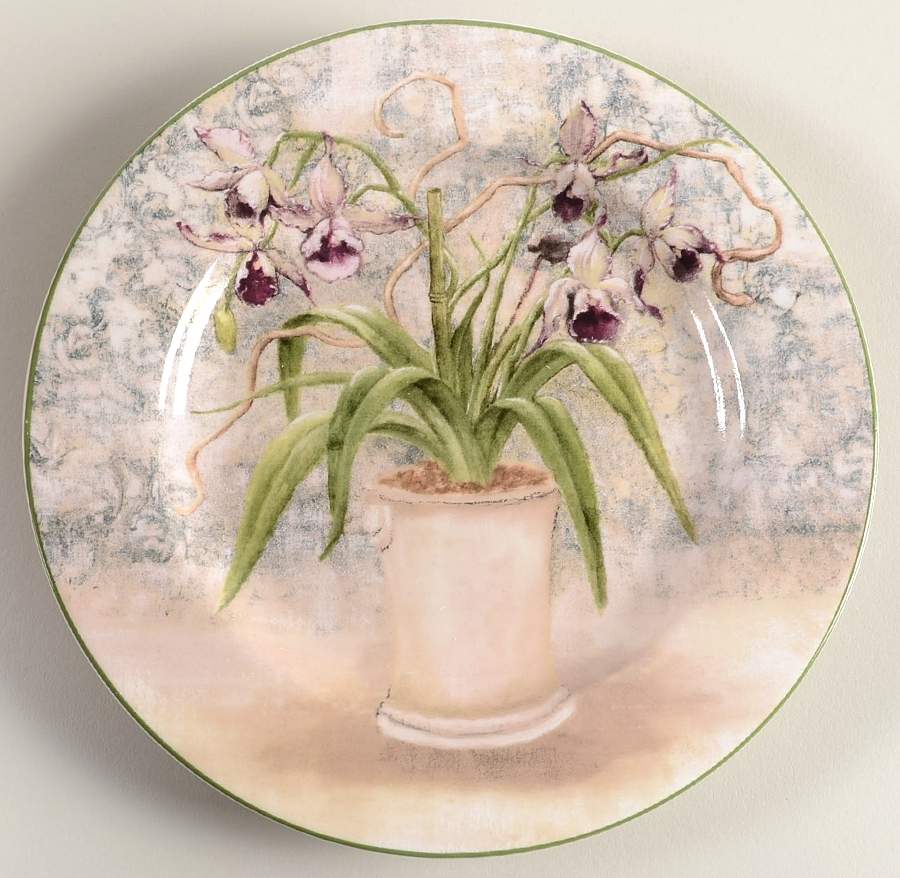 Floral Jardin (Round, Smooth) Salad Plate by American Atelier-1