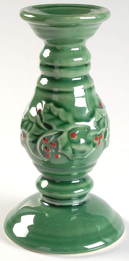 Holly Berry 7" Candlestick by American Atelier-1