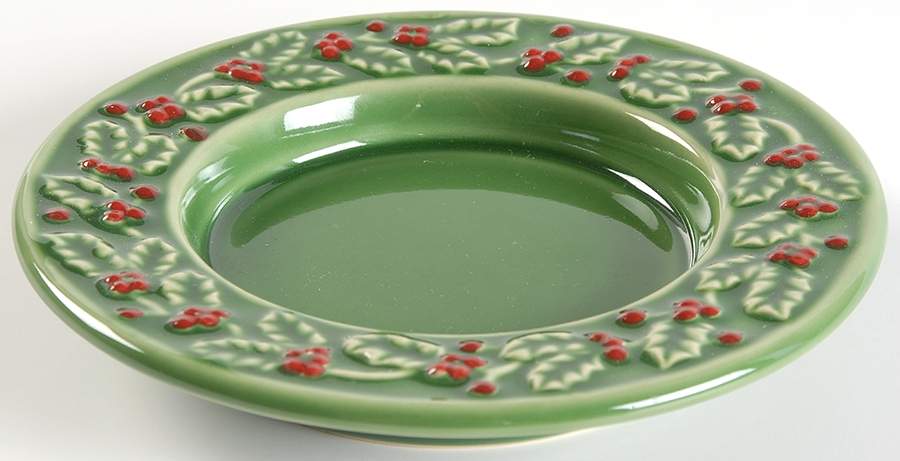 Holly Berry 1" Pillar Candleholder by American Atelier-1