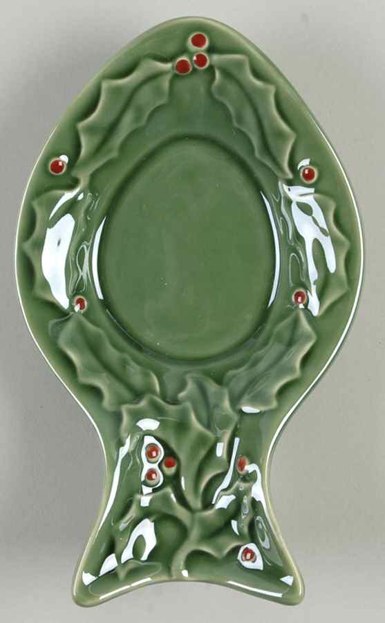 Holly Berry Spoon Rest/Holder (Holds 1 Spoon) by American Atelier-1
