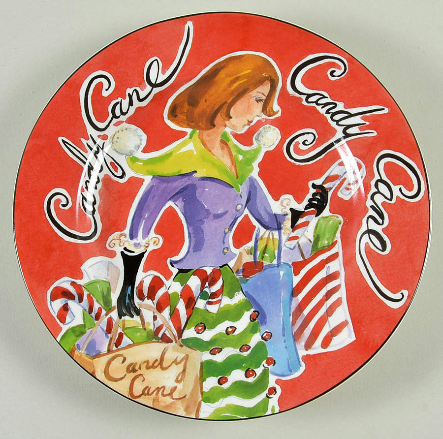 Jingle Bells Salad Plate by American Atelier-1