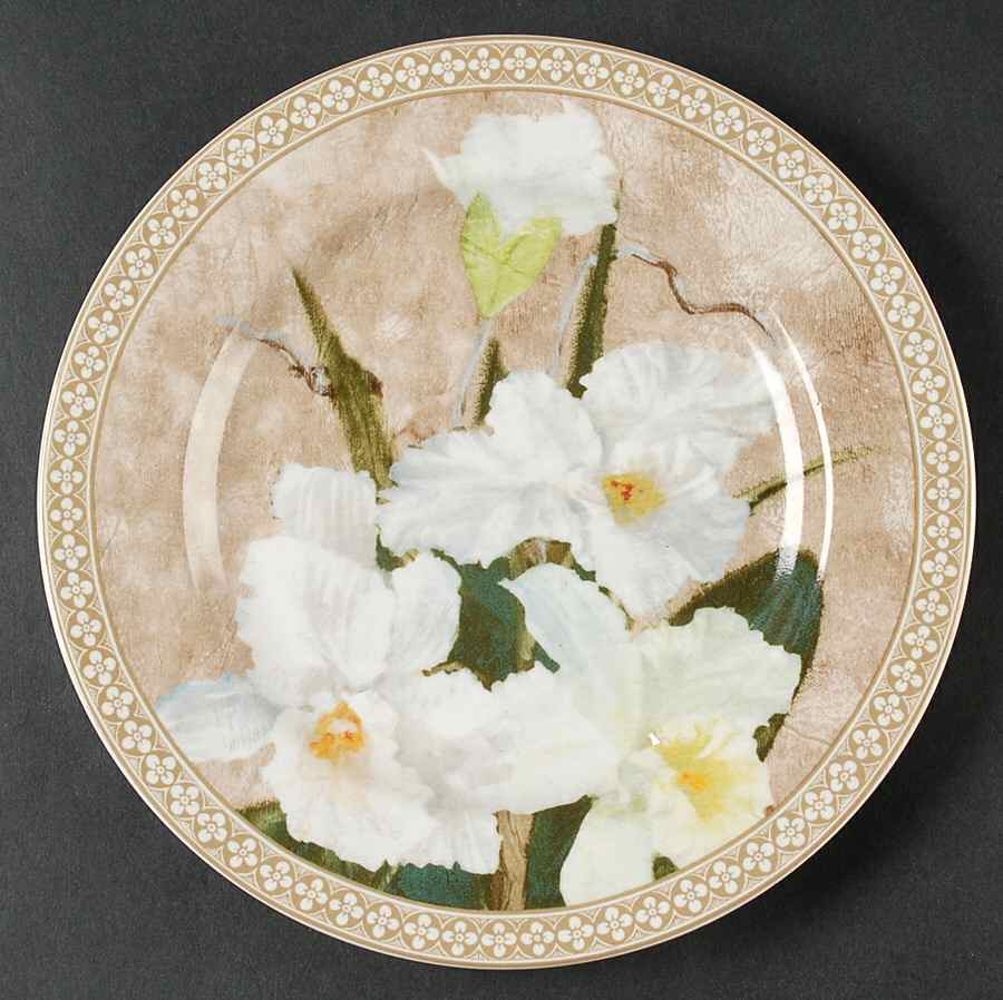 Orchid Salad Plate by American Atelier-1