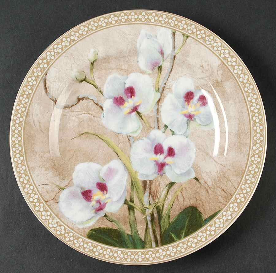 Orchid Salad Plate by American Atelier-1