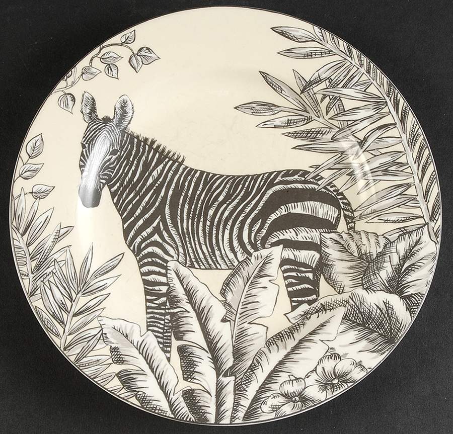 Safari Salad Plate by American Atelier-1
