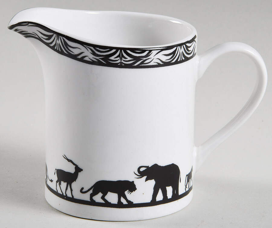 Serengeti Black and White Creamer by American Atelier-1