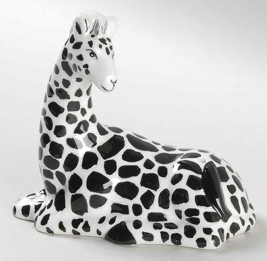 Serengeti Black and White Salt Shaker by American Atelier-1