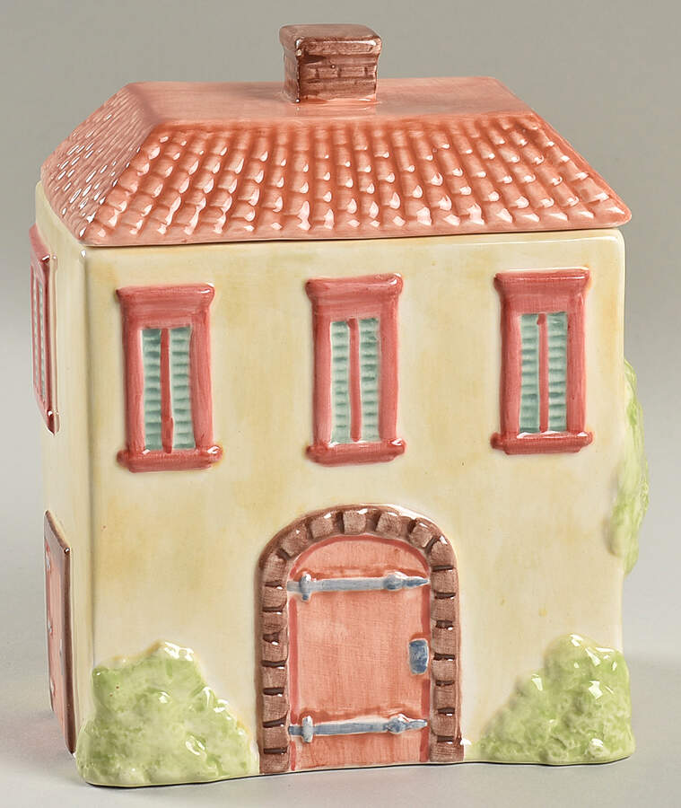 Tuscany Village Small Canister & Lid by American Atelier-1