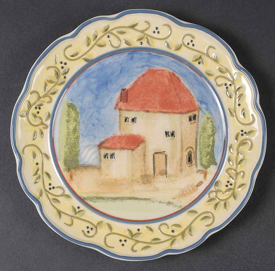 Tuscany Village Salad Plate by American Atelier-1