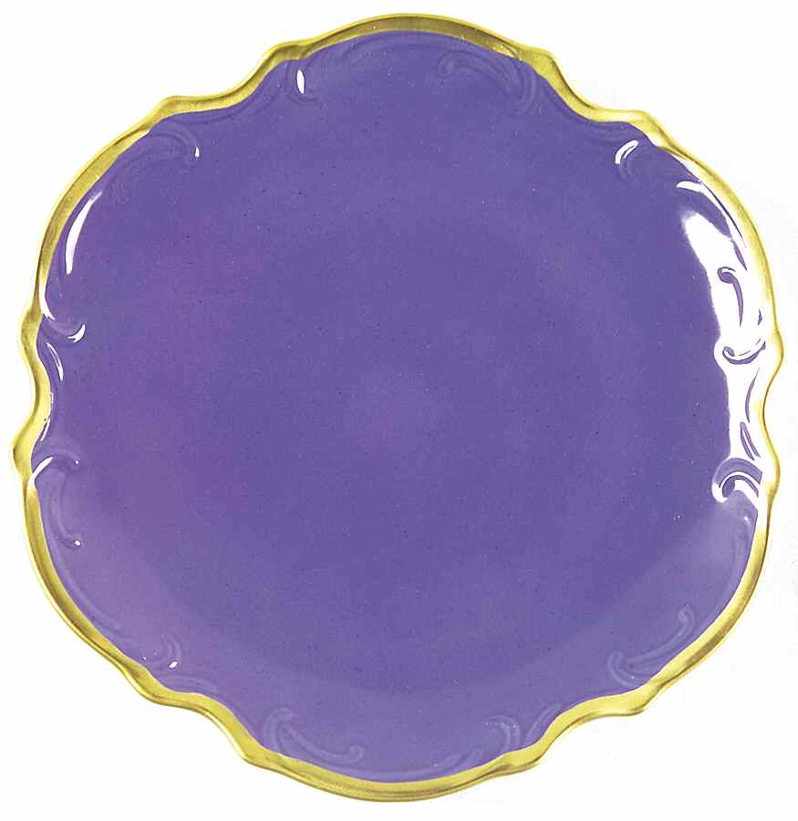 Colours Violet Bread & Butter Plate by Anna Weatherley-1