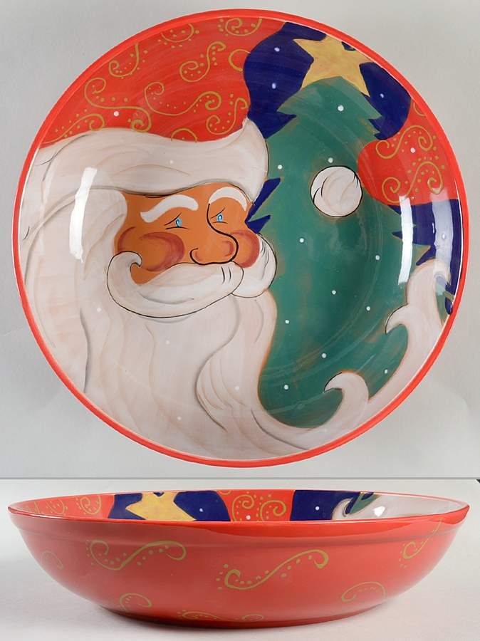 St. Nicholas 13" Pasta Serving Bowl by Artimino-1