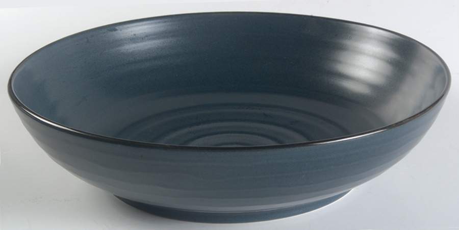 Studio Midnight Blue 10" Round Vegetable Bowl by 222 Fifth (PTS)-1