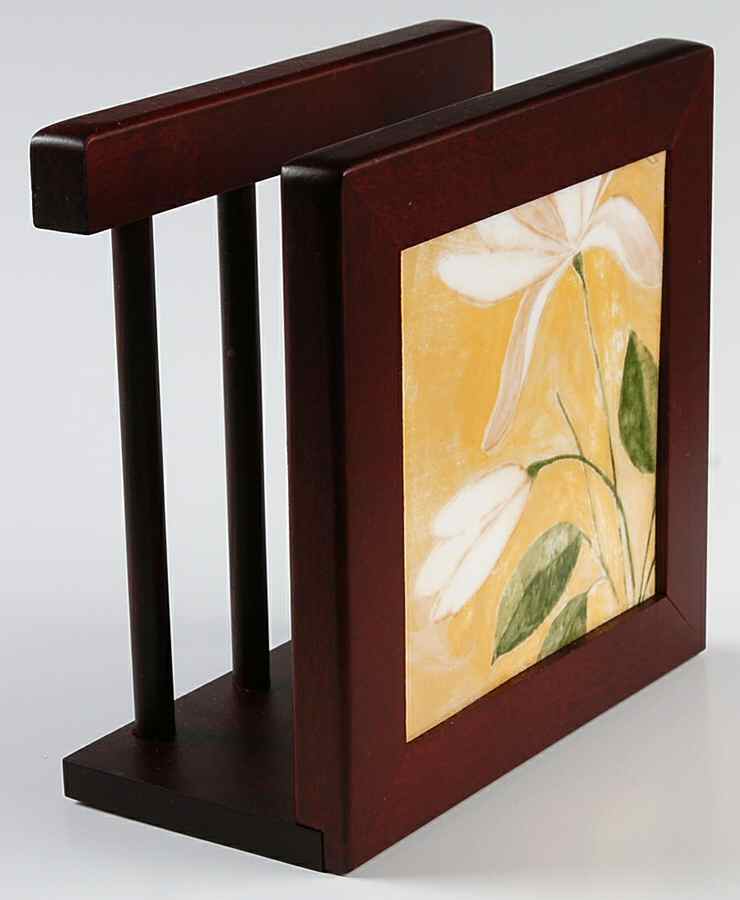 Kyoto 6 1/8" Rosewood Napkin Holder  HC by 222 Fifth (PTS)-1