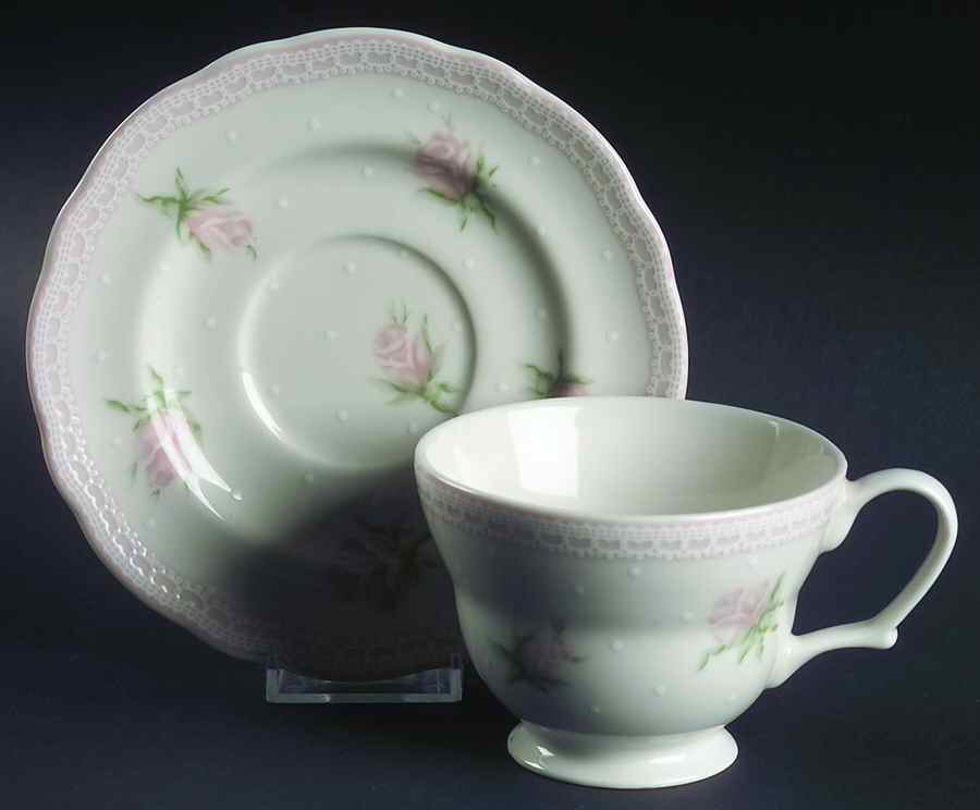 Stephanie Footed Cup & Saucer Set by 222 Fifth (PTS)-1