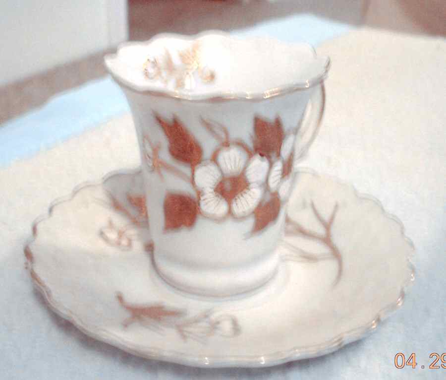 7308b Footed Demitasse Cup & Saucer Set by Arnart-1