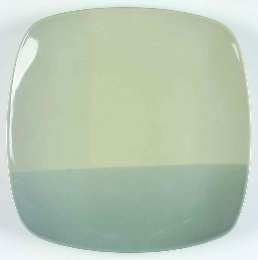 Color Blocks Blue Green 13" Square Serving Platter by 222 Fifth (PTS)-1