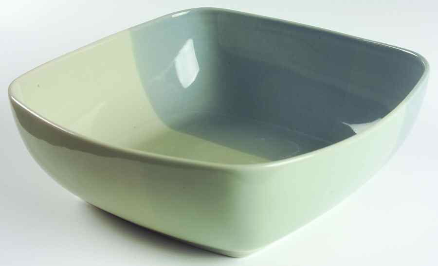 Color Blocks Blue Green 10" Square Vegetable Bowl by 222 Fifth (PTS)-1