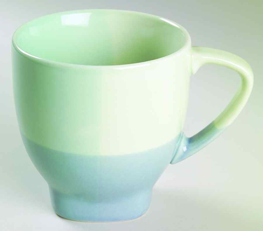 Color Blocks Blue Green Mug by 222 Fifth (PTS)-1