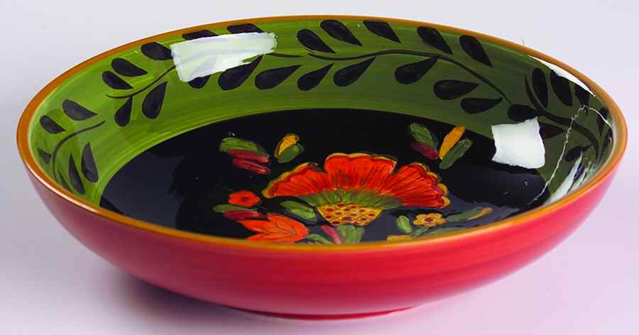 Arabian Flower 9" Individual Pasta Bowl by 222 Fifth (PTS)-1