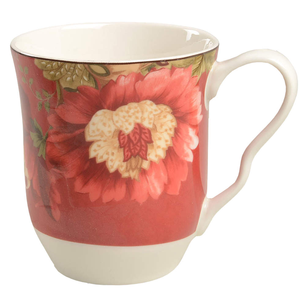 Summer Botanical Lutece Fleur Rouge Mug by 222 Fifth (PTS)-1