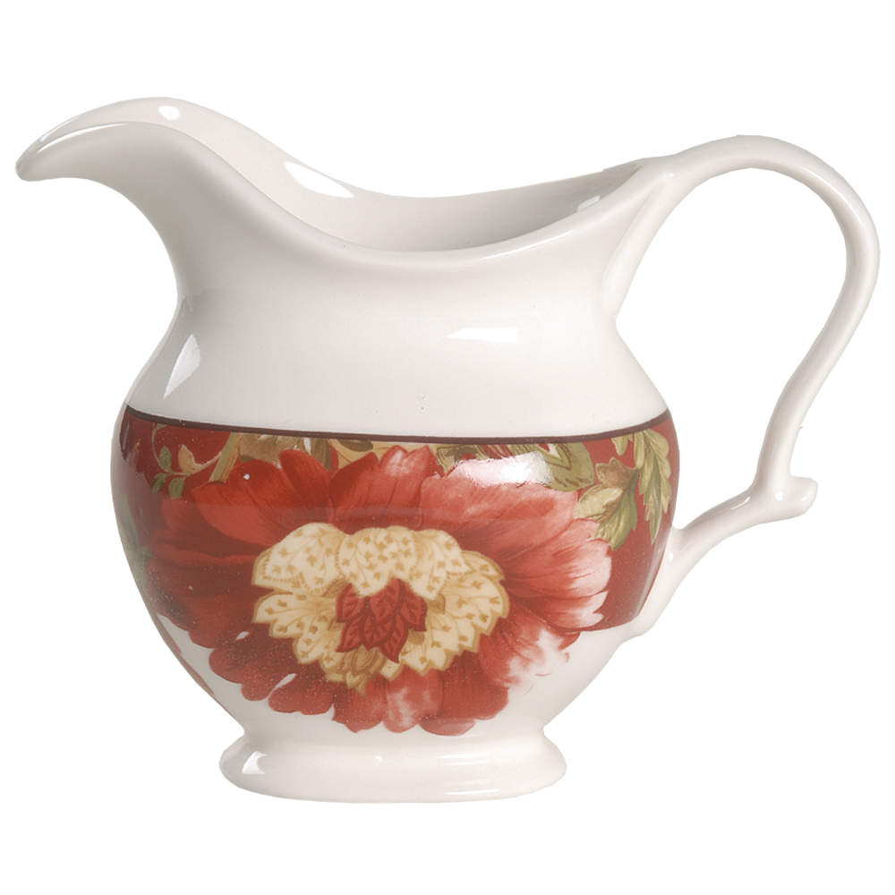 Summer Botanical Lutece Fleur Rouge Creamer by 222 Fifth (PTS)-1