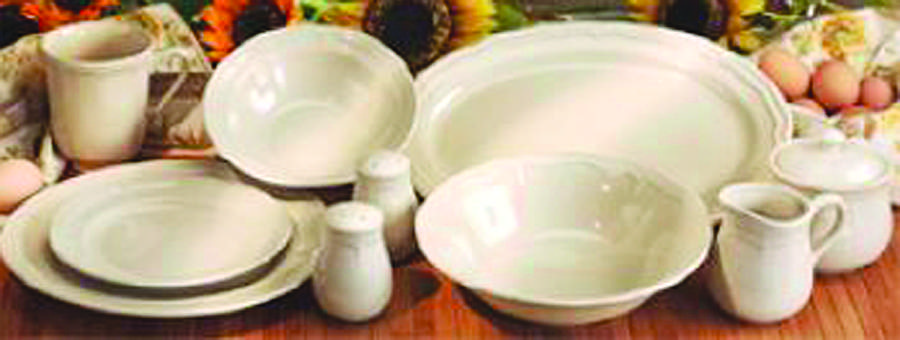 Country Beige Dinner Plate by American Atelier-1