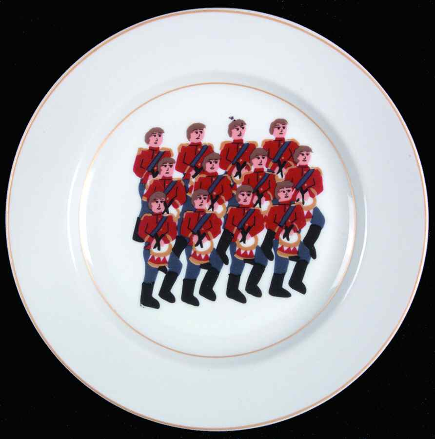 12 Days of Christmas Salad/Dessert Plate by American Atelier-1