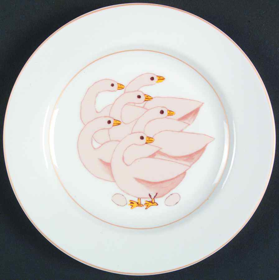 12 Days of Christmas Salad/Dessert Plate by American Atelier-1