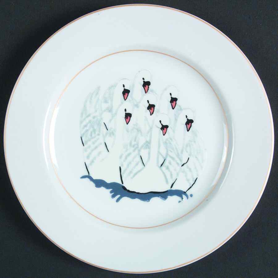12 Days of Christmas Salad/Dessert Plate by American Atelier-1
