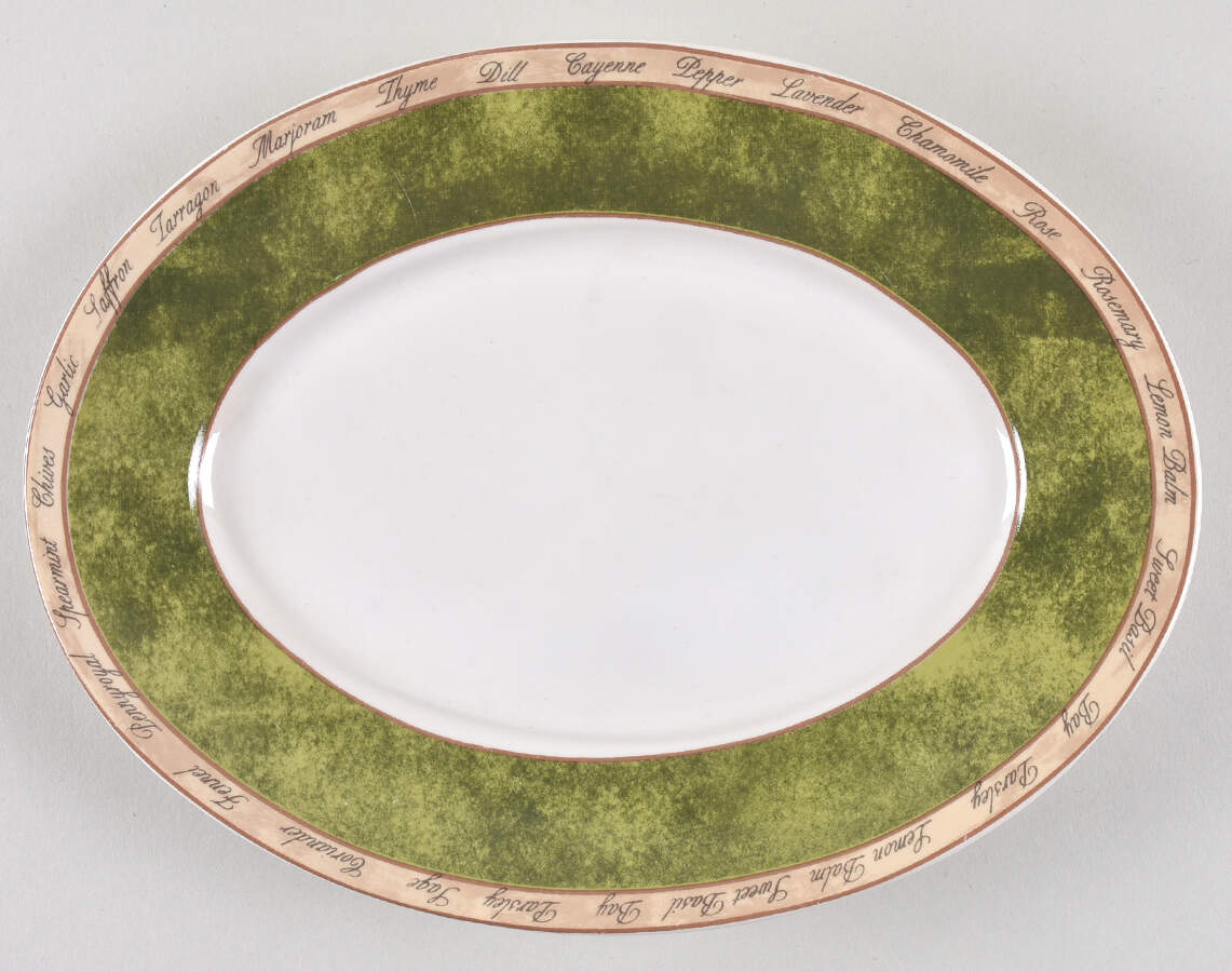 Bouquet Garni Cream Relish/Gravy Underplate by American Atelier-1