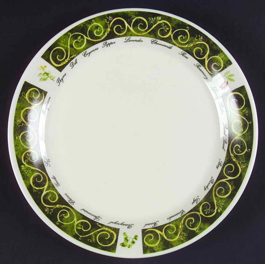 Bouquet Garni Cream Dinner Plate by American Atelier-1