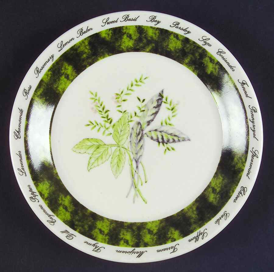 Bouquet Garni Cream Salad/Dessert Plate by American Atelier-1