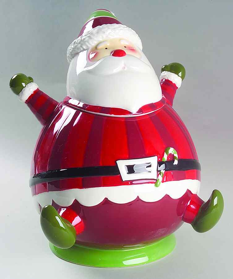 Happy Holidays Figural Cookie Jar & Lid by American Atelier-1