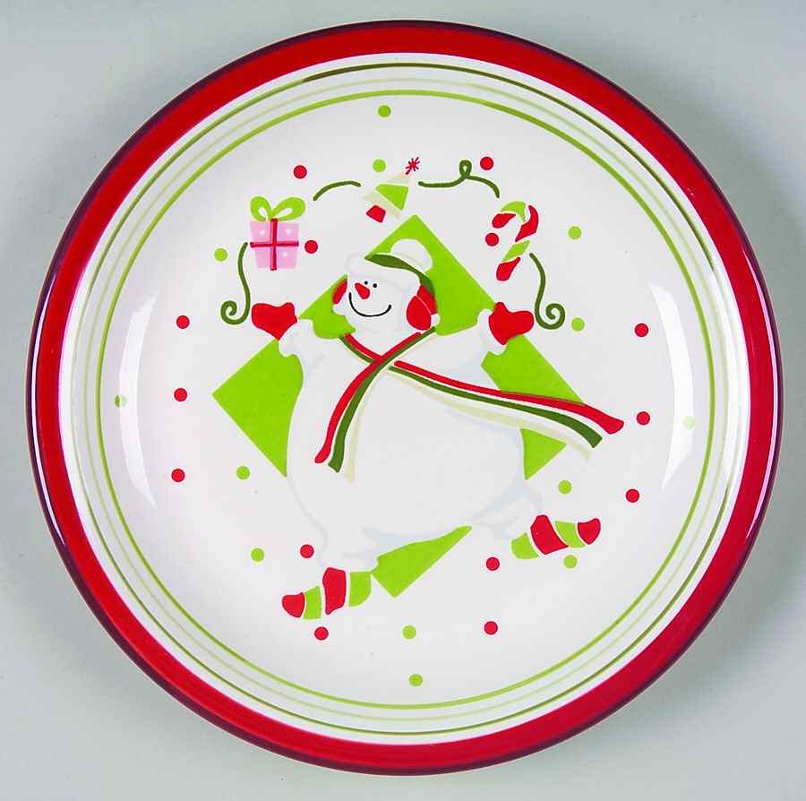 Happy Holidays Salad Plate by American Atelier-1