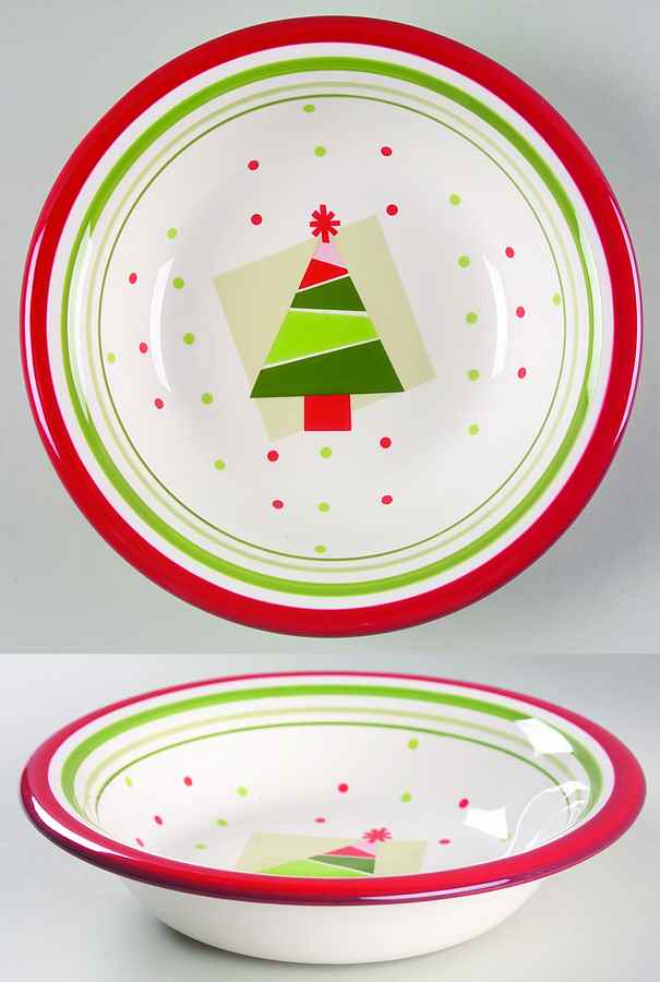 Happy Holidays Soup/Cereal Bowl by American Atelier-1